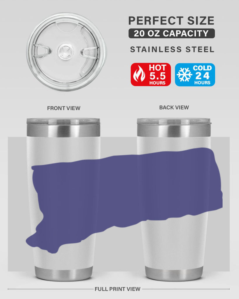 Connecticut 44#- stateflags- Tumbler