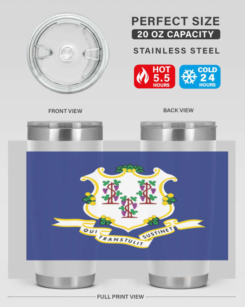 Connecticut 45#- Us Flags- Tumbler