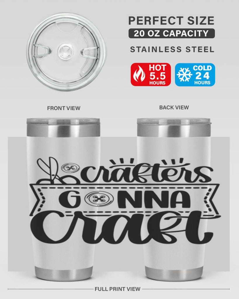 Crafters Gonna Craft 36#- crafting- Tumbler