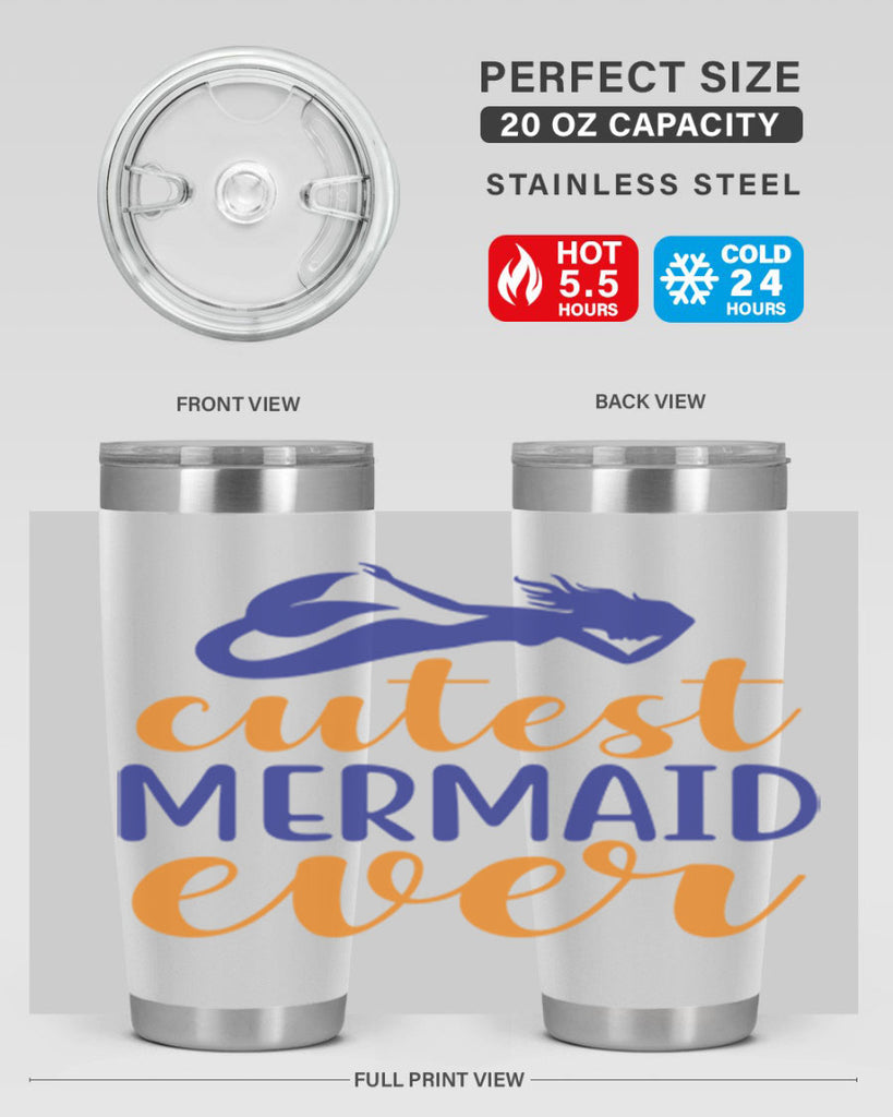 Cutest Mermaid Ever 91#- mermaid- Tumbler