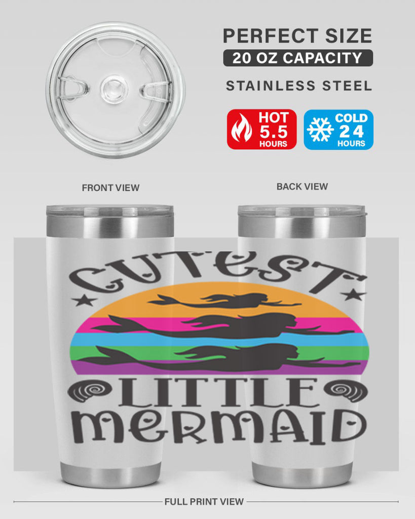 Cutest little mermaid 96#- mermaid- Tumbler
