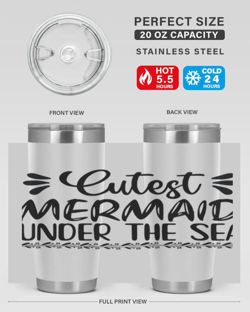 Cutest mermaid under the sea 105#- mermaid- Tumbler