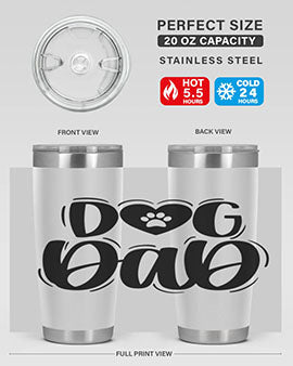 Dog Dad Style 30#- dog- Tumbler