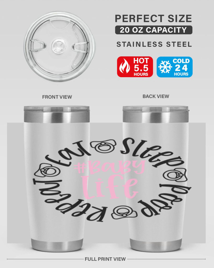 Eat Sleep Poop Repeat BabyLife Style 97#- baby- tumbler