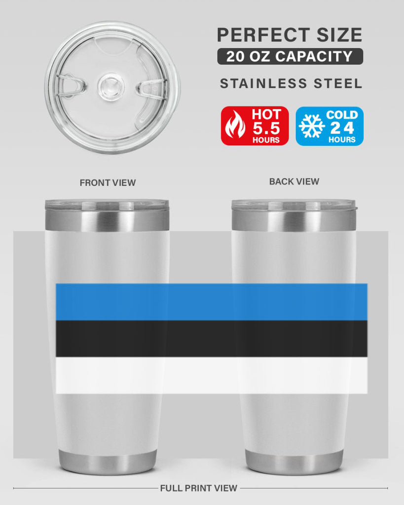 Estonia 142#- world flags- Tumbler