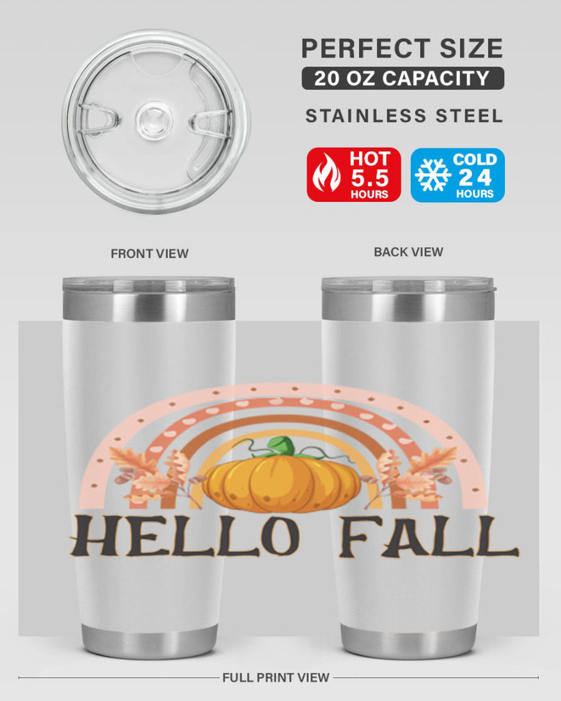 Fall Boho Rainbow 91#- fall- Tumbler