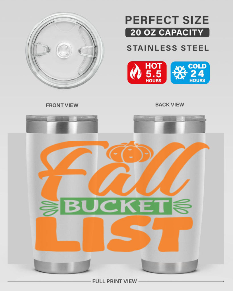 Fall Bucket List 93#- fall- Tumbler