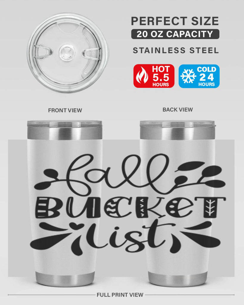 Fall Bucket List 94#- fall- Tumbler