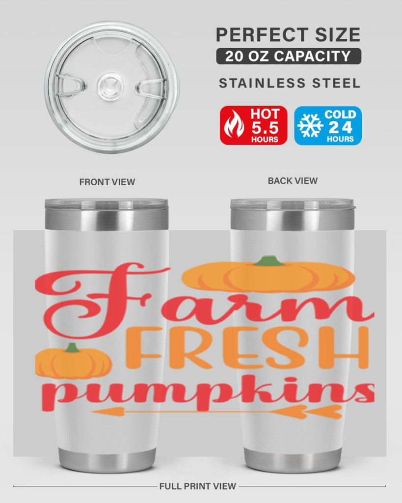 FarmFreshPumpkins 177#- fall- Tumbler