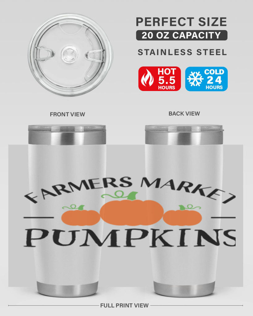 Farmers Market Pumpkins 178#- fall- Tumbler