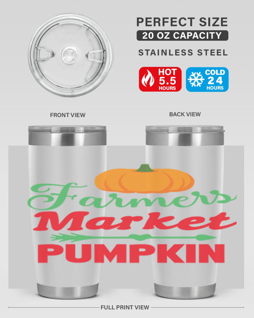 FarmersMarketPumpkin 180#- fall- Tumbler