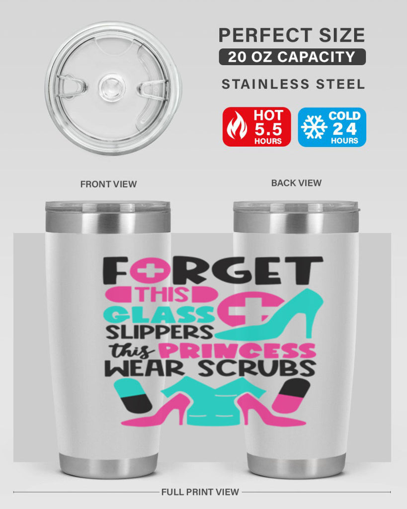 Forget This Glass Slippers This Princess Wear Scrubs Style Style 185#- nurse- tumbler