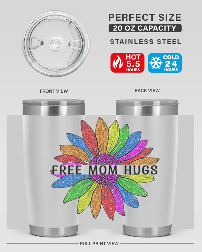 Free Mom Hugs Gay Pride Lgbt Flower 26#- lgbt- Tumbler