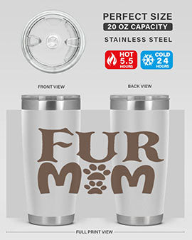 Fur Mom Style 88#- dog- Tumbler