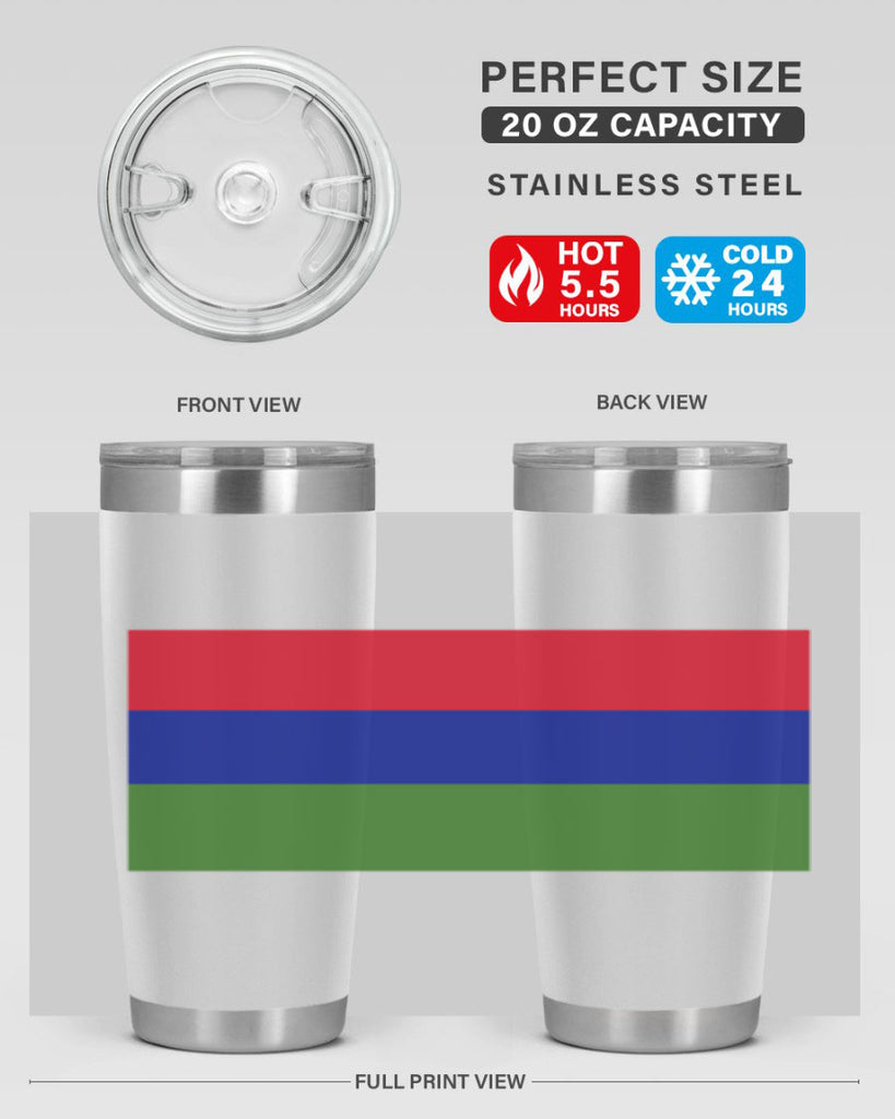 Gambia 135#- world flags- Tumbler