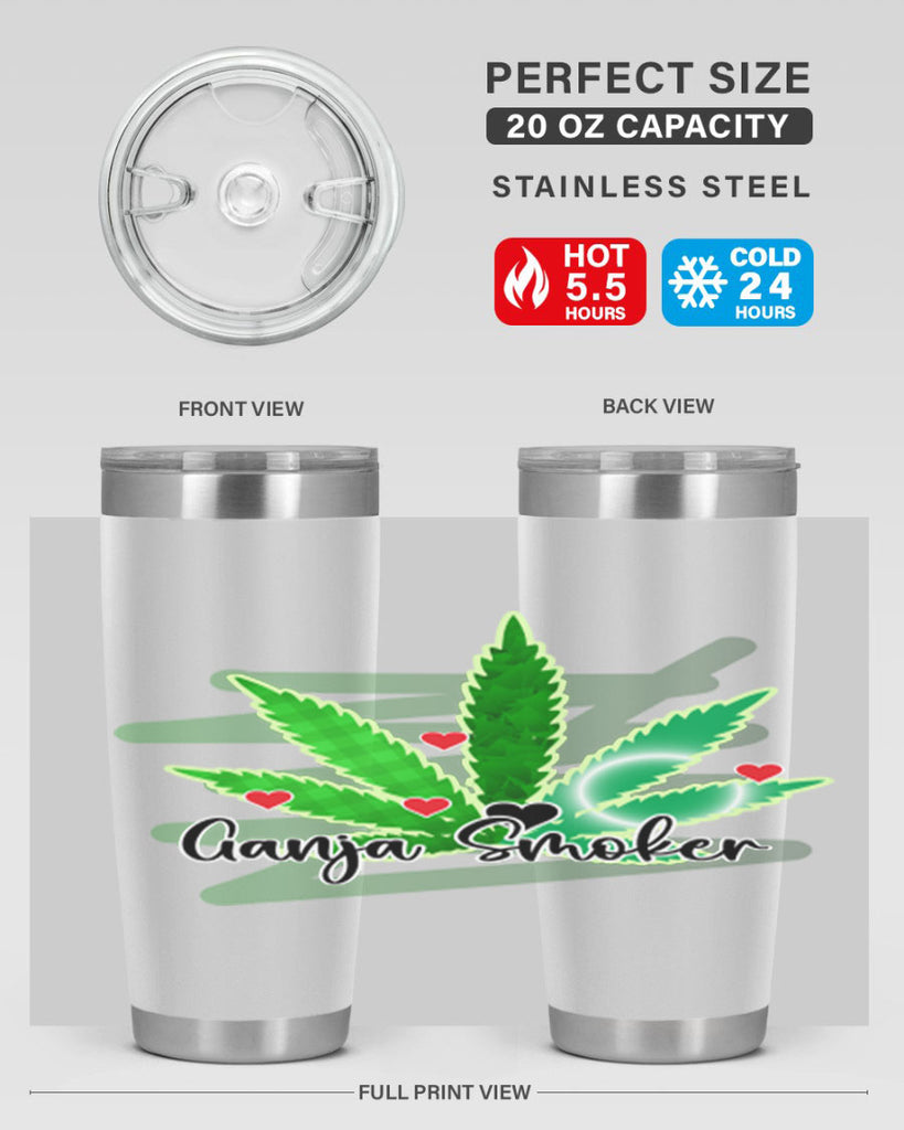 Ganja Smoker 88#- marijuana- Tumbler