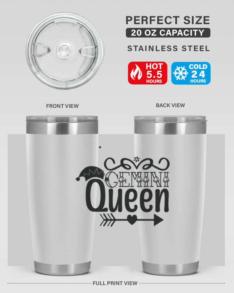 Gemini queen 230#- zodiac- Tumbler