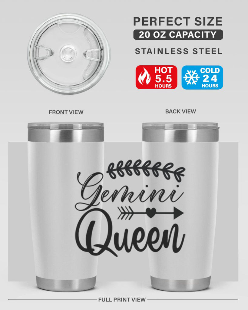 Gemini queen 232#- zodiac- Tumbler