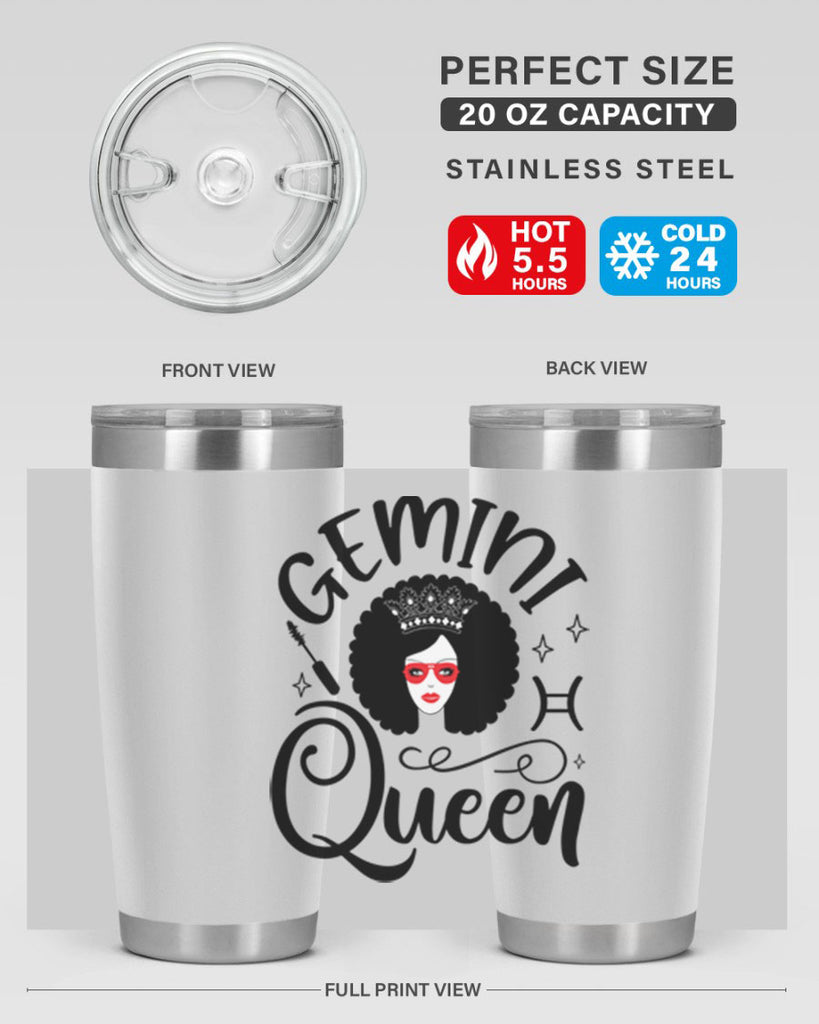 Gemini queen 233#- zodiac- Tumbler