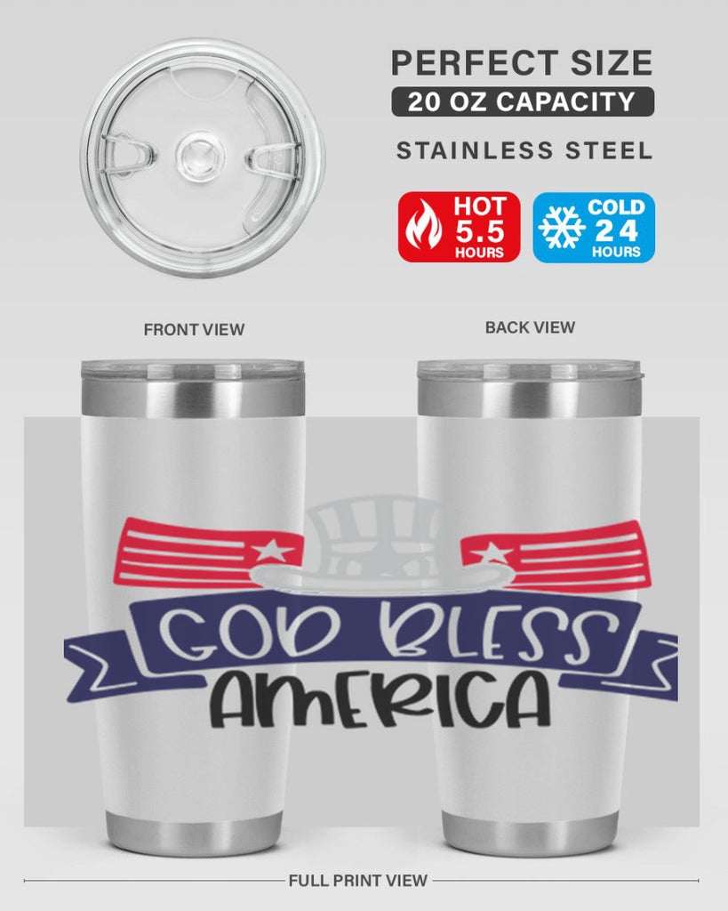 God Bless America Style 151#- Fourt Of July- Tumbler