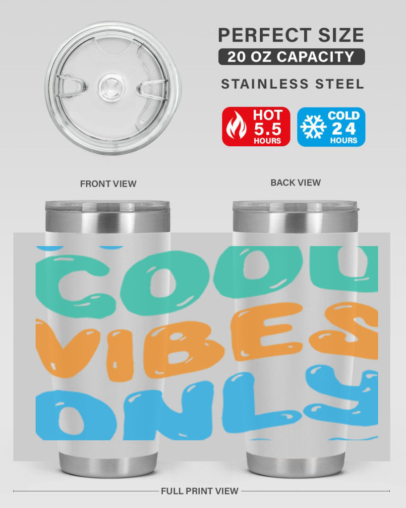 Good Vibes Only Design 200#- mermaid- Tumbler