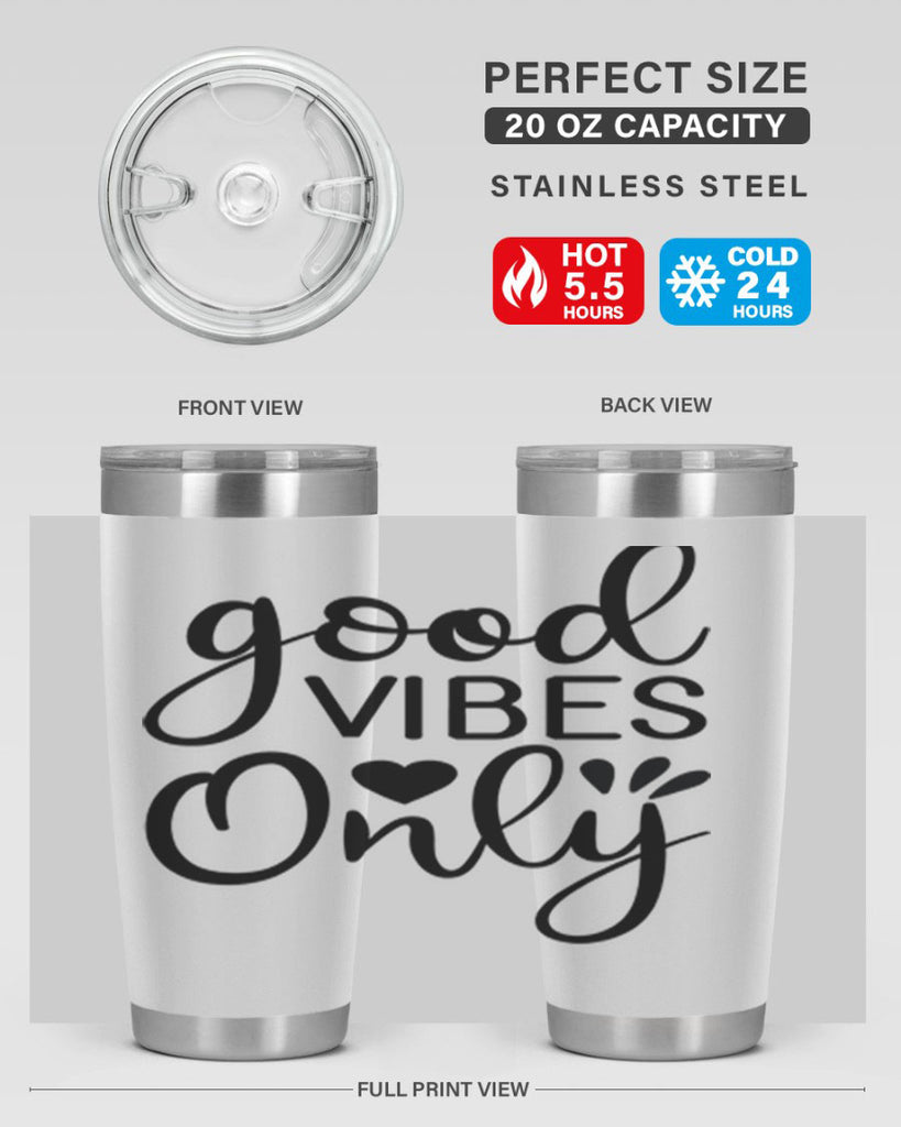 Good vibes only design 202#- mermaid- Tumbler