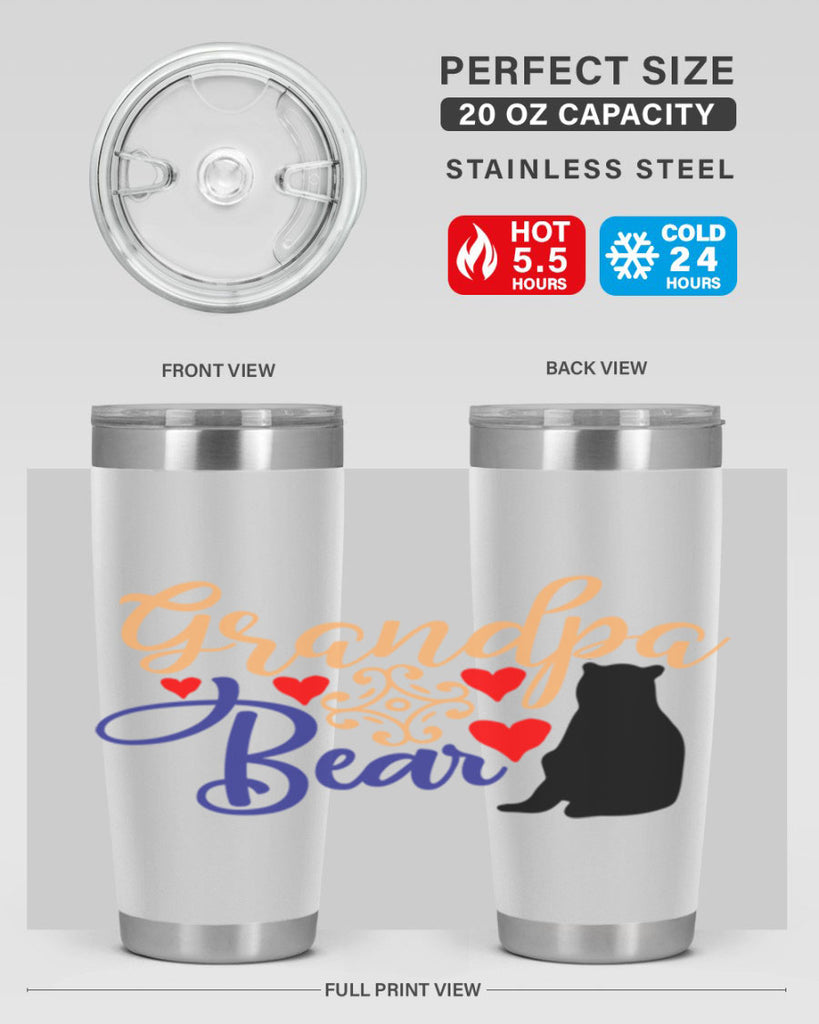 Grandpa bear 43#- grandpa - papa- Tumbler