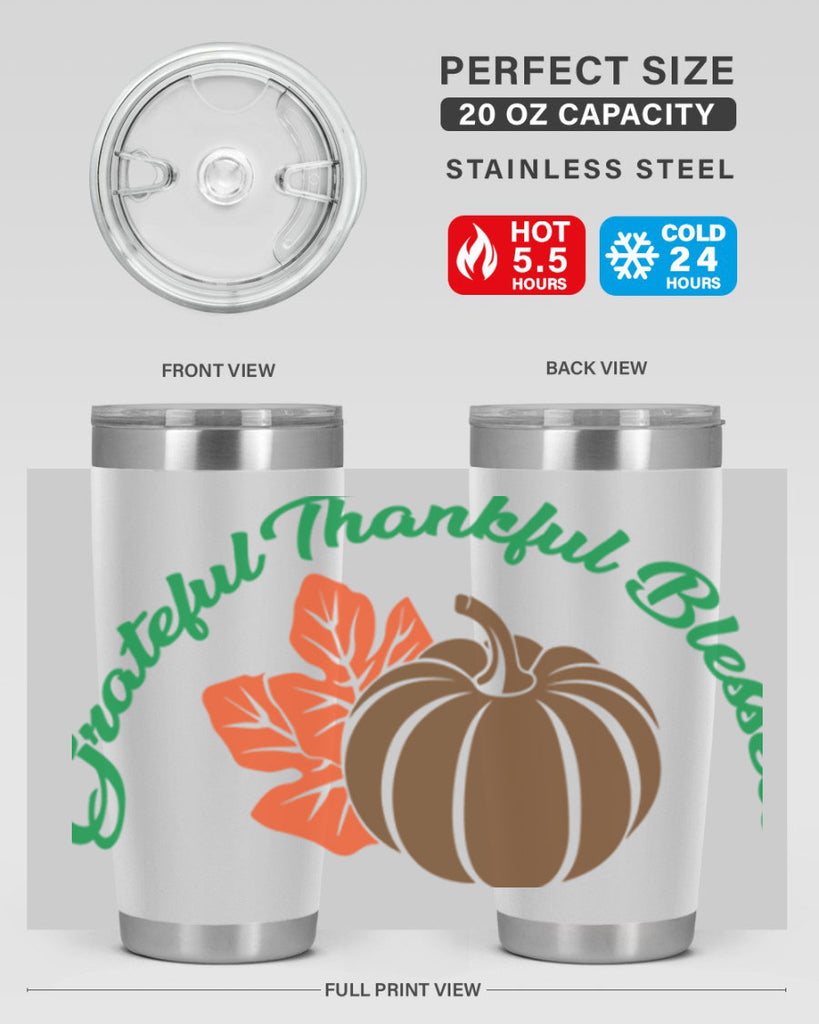 Grateful Thankful Blessed 214#- fall- Tumbler