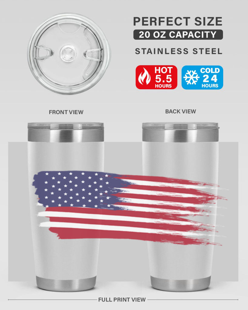 Grunge Flag 54#- Us Flags- Tumbler