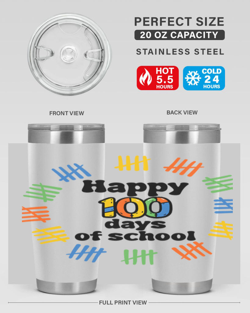 Happy 100 Days of School 51#- 100 days of school- Tumbler