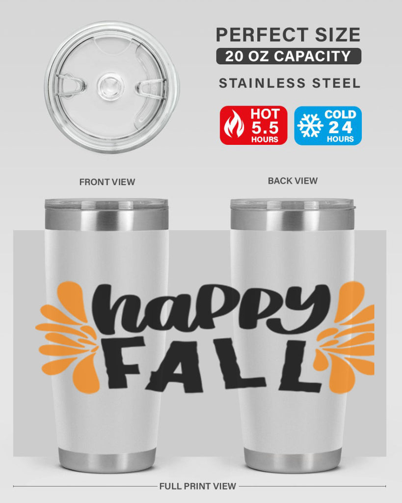 Happy Fall 491#- fall- Tumbler