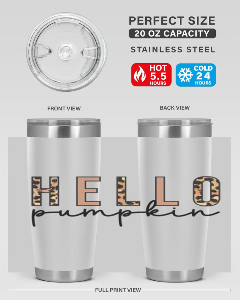 Hello Pumpkin Fall 291#- fall- Tumbler