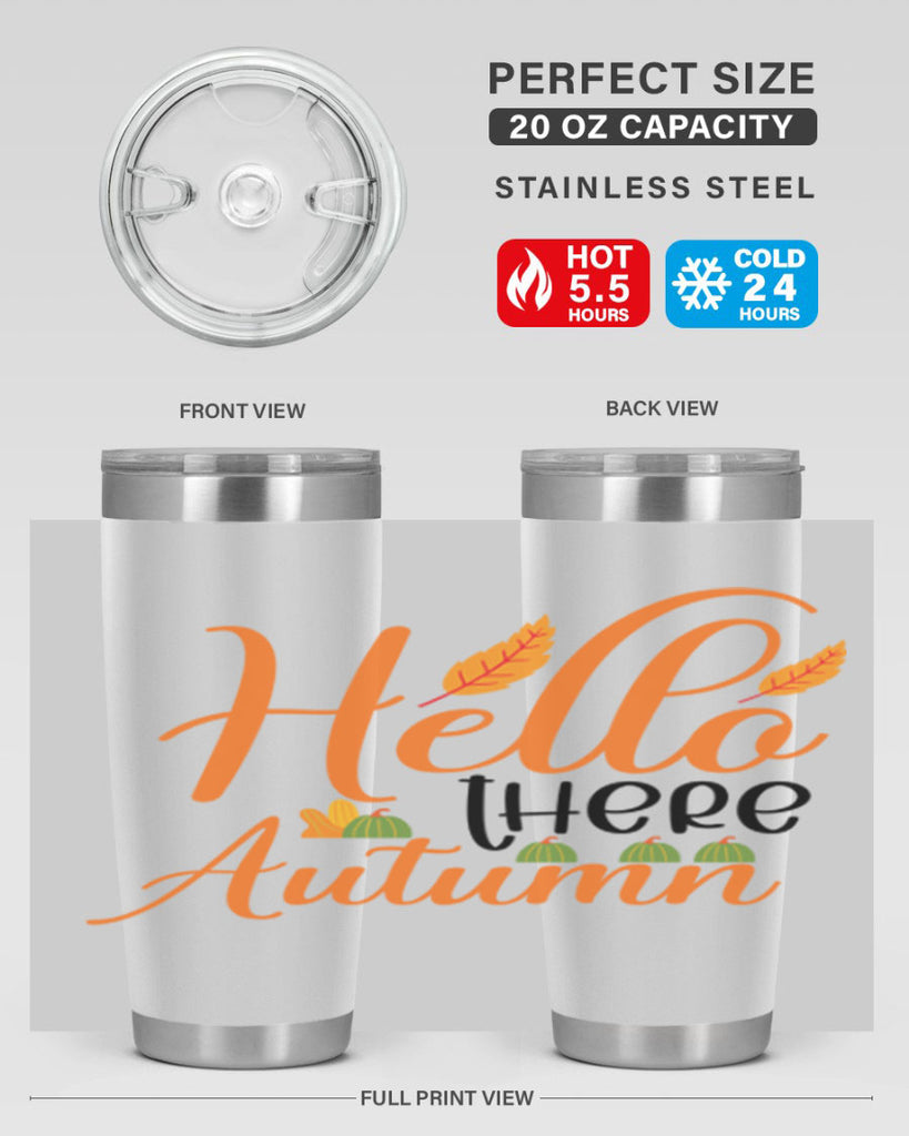 Hello There Autumn 297#- fall- Tumbler
