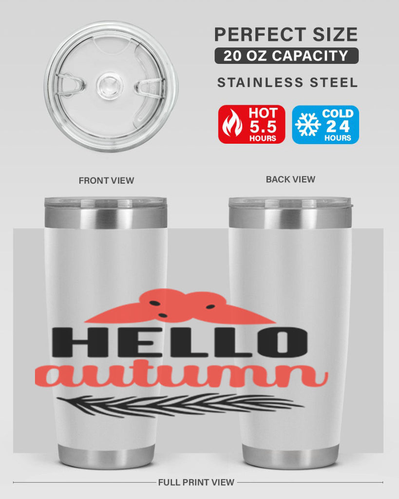 Hello autumn 269#- fall- Tumbler