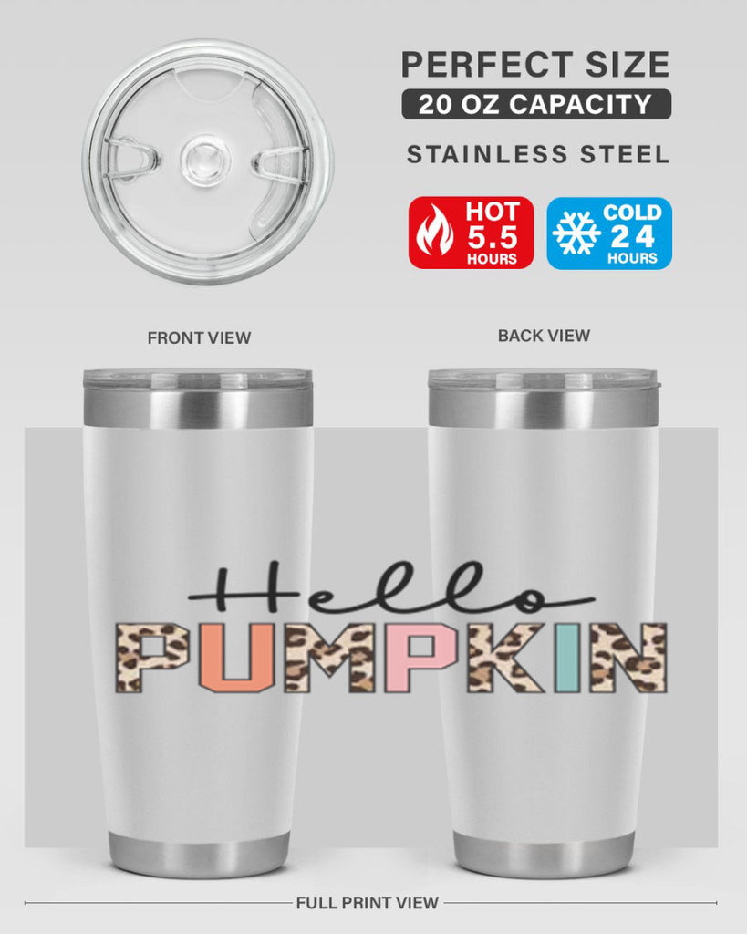 Hello pumpkin 289#- fall- Tumbler