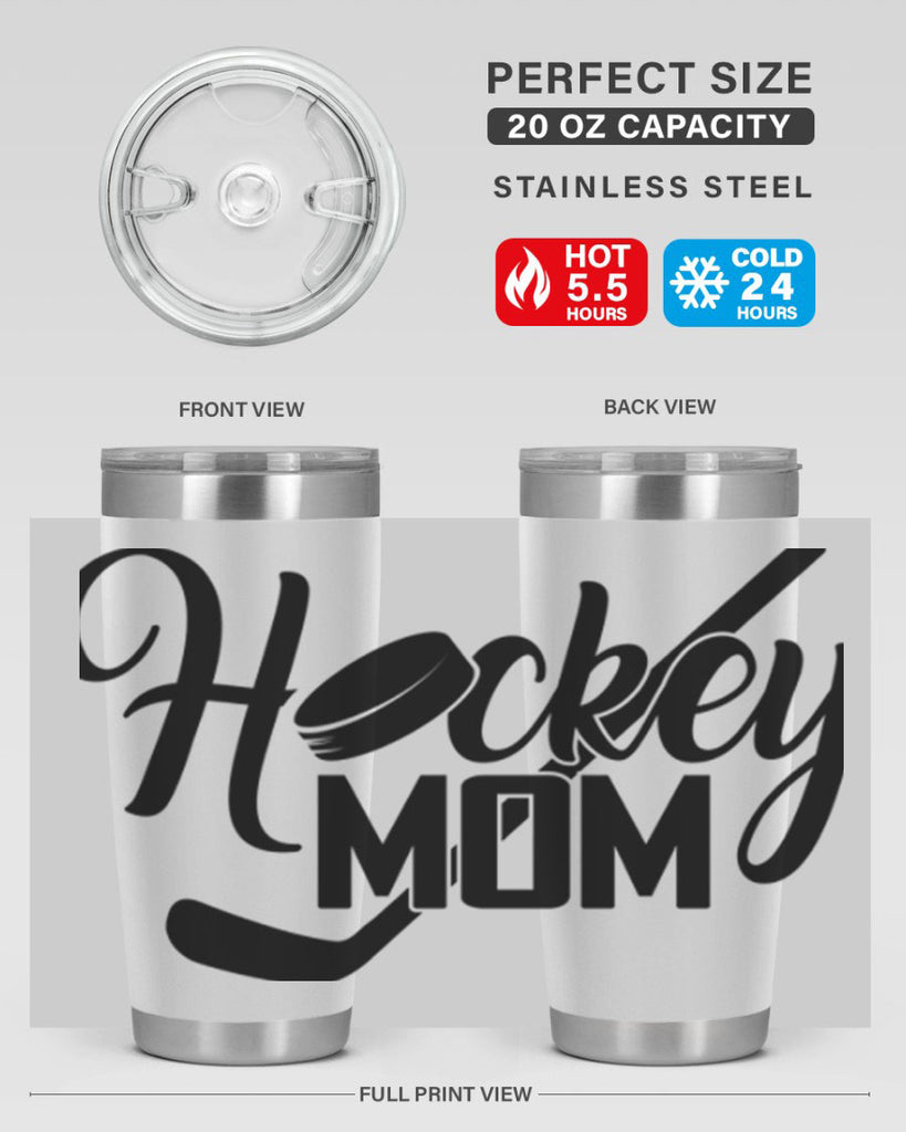 Hockey mom 1186#- hockey- Tumbler