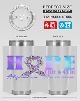 Hope For A Cure AlzheimerS Awareness 163#- alzheimers- Tumbler