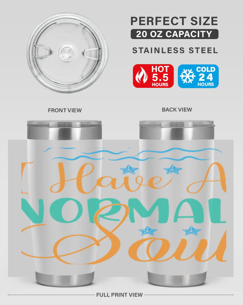 I Have a Normal Soul 229#- mermaid- Tumbler