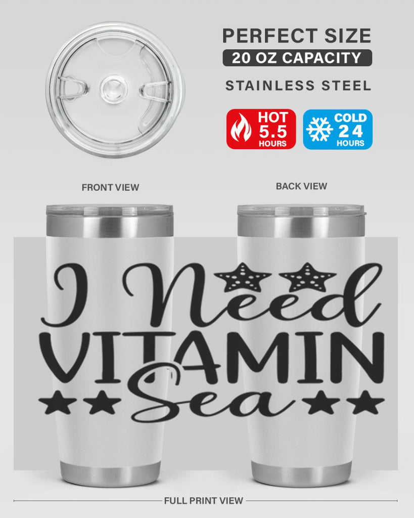 I Need Vitamin Sea 232#- mermaid- Tumbler