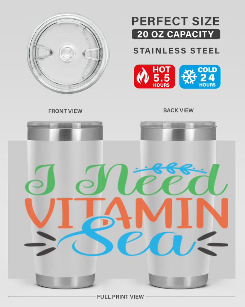 I Need Vitamin Sea 233#- mermaid- Tumbler