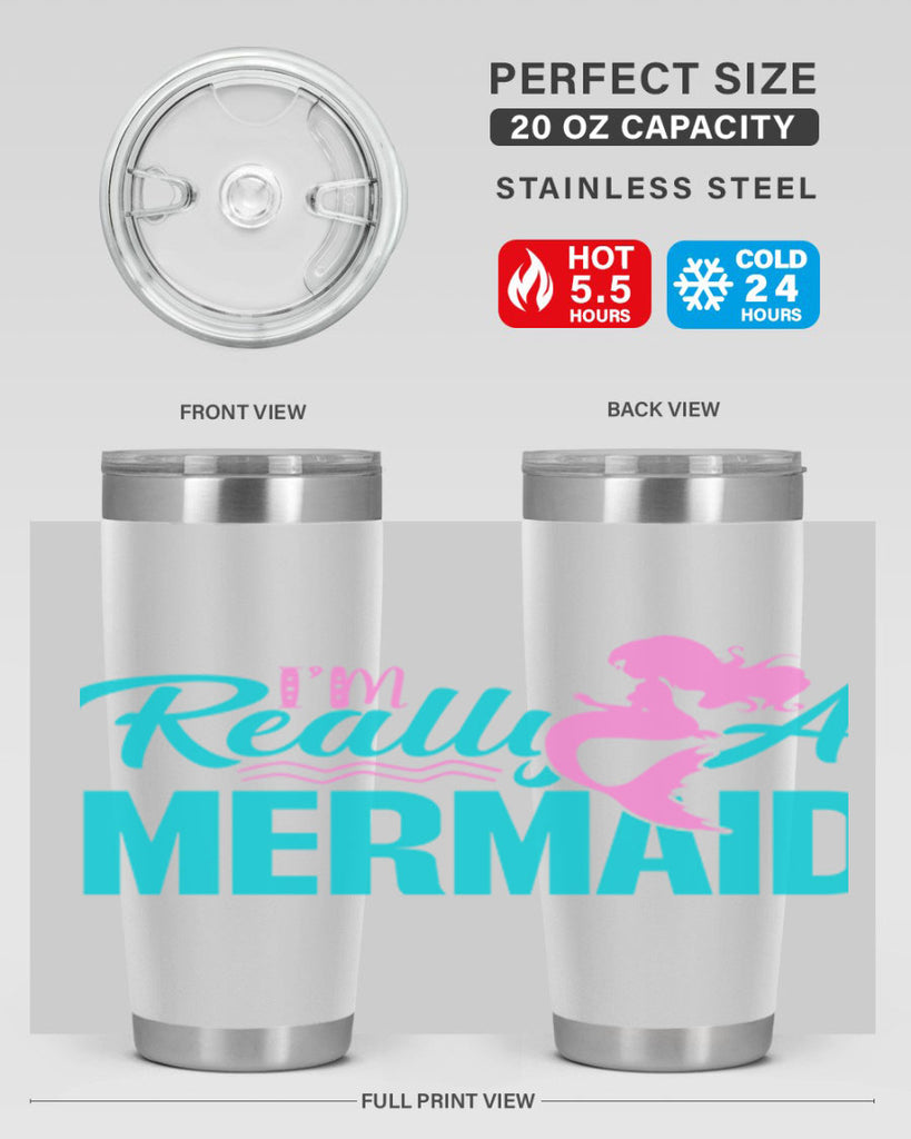 I m Really A Mermaid 212#- mermaid- Tumbler