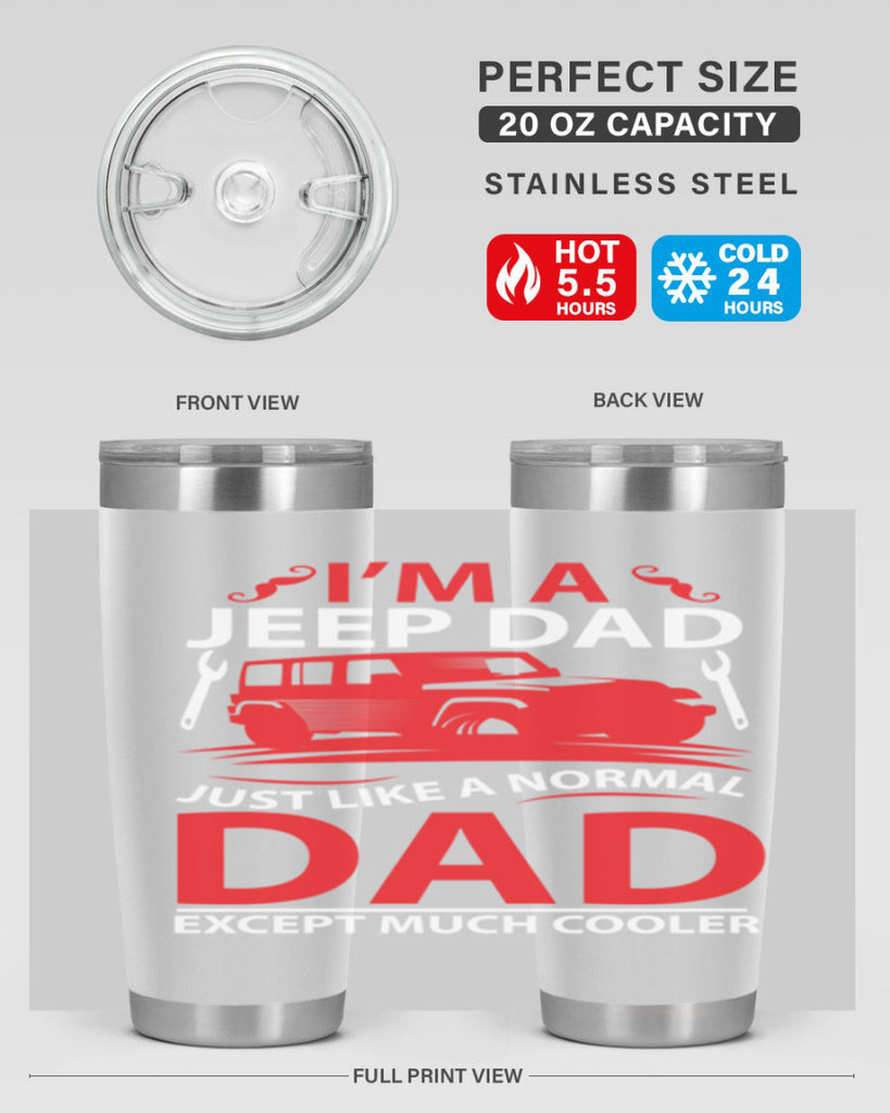 IM AJEEP DAD 51#- dad- Tumbler