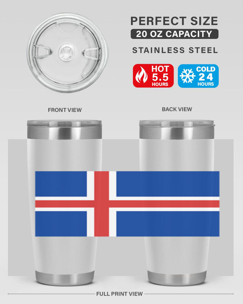 Iceland 122#- world flags- Tumbler