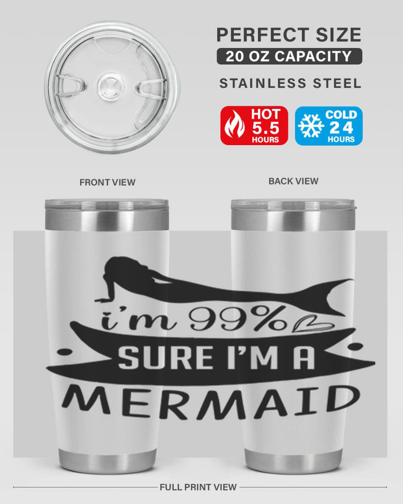 Im sure im a 248#- mermaid- Tumbler