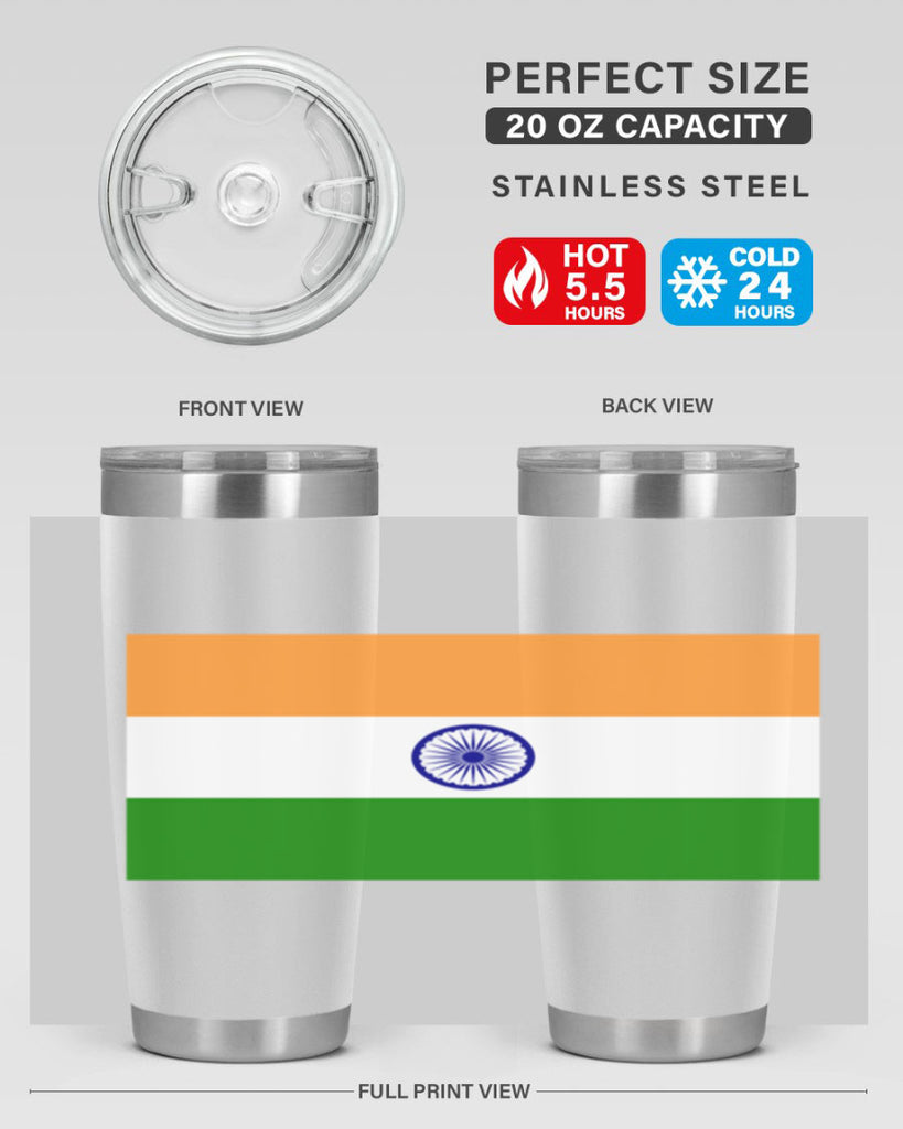 India 121#- world flags- Tumbler