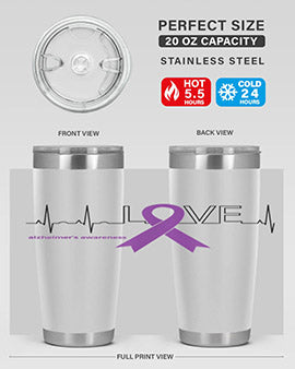 LOVE Gifts for Survivors National Alzheimers Awareness 192#- alzheimers- Tumbler