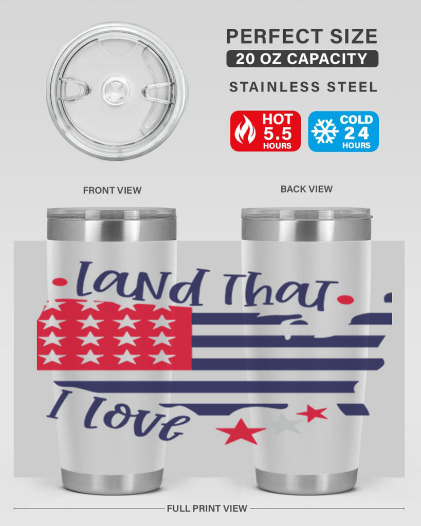 Land That I Love Style 158#- Fourt Of July- Tumbler