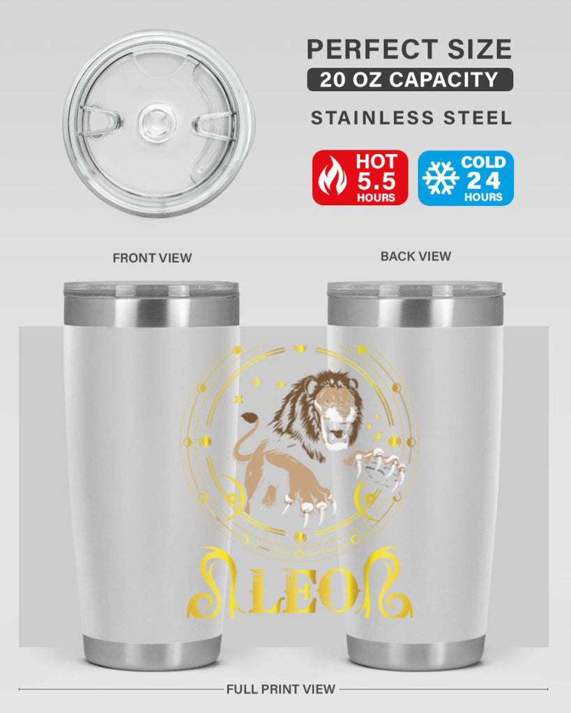 Leo 297#- zodiac- Tumbler