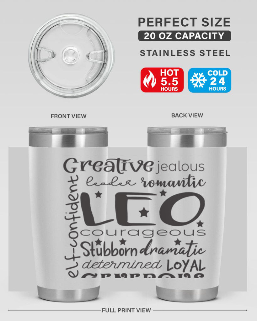 Leo 568#- zodiac- Tumbler