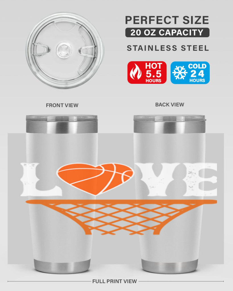 Love 704#- basketball- Tumbler